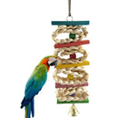Colorful Knots Block Parrot Chewing Toys for Small and Medium Birds