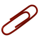 100 pcs Paper Clips Staple Files Parentheses Multi 0.8 cm 2.8 cm Stained