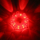 Mini 8LED Warning Light Emergency Work Lights Magnetic Flashlight (Red)