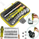 1X(47pc Precision Security Screwdriver Extension Metric Hex Torx Socket Bit