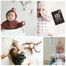20pcs Home Portable Newborn Baby Hundred Days Photograph Prop Commemorative Card