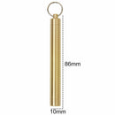 Portable Mini Brass Sealed Waterproof Toothpick Capsule Holder Container Box Del