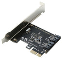 PCIe to Dual SATA3.0 6G Expansion Controller Adapter Card Module for Desktop