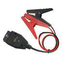 Alligator Clip OBD2 Connector Auto ECU Memory Saver 12V Battery Replace