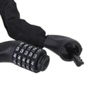 5 Digit Combination Bike Bicycle Steel Chain Coded Lock Black