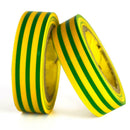 5pcs 17mm*8m Yellow Green Electrical PVC Insulation Tape Flame Retardant Tape