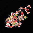 30x Christmas Element Scrapbooking Embellishments Album Decors DIY Button