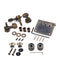 Alloy Cigar Box Guitar Saddle Bridge Tailpiece Set, Bronze, Musical Instrument