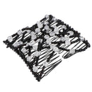 Stretchable Hair Combs Women Girls Crystal Hair Decoration Double Clips Comb
