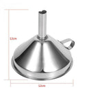 Stainless Steel Kitchen Funnel with Detachable Filter for Transporting Liqu W8B5