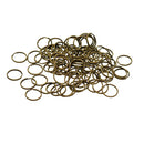 100Pcs Split Keychain Key Rings Jump Rings Round Keyfob Metal Accessory 20mm