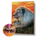 Animal 5D Diamond Painting DIY Full Round Drill Rhinestone (Lion LD536)
