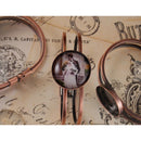 Blank Bangle Bracelet Base Fit 20mm Cabochon Photo Cameo Settings Tray for DIY