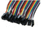 20cm Long F/F Solderless Flexible Breadboard Jumper Cable Wire 40 Pcs L3P5