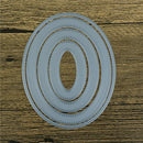 4Pcs/set Oval Metal Cutting Dies For DIY Scrapbooking Album Paper Cards M&O FT