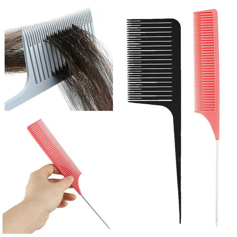 2pcs ABS Heat-resistant Weaving Highlighting Foiling Hair Combs Dyeing Comb