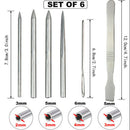 6 Pack Paracord Bracelet Stainless Steel Fid Lacing Stitching Needles Tool S 3C