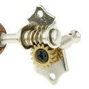 High-end 2R2L Open Ukulele Hawaii Guitar String Tuning Pegs Acacia Knob Luthier