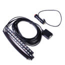 4x 12 LED Car Interior Footwell Atmosphere Lights Strips Phone App Music Control