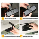 Car Glasses Box Case Organizer Sunglasses Holder Storage Sun Visor Clip Sto F9N8
