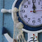 33cm Anchor Wall Clock Beach Sea Theme Nautical Decor Home Cafe DIY Plaque