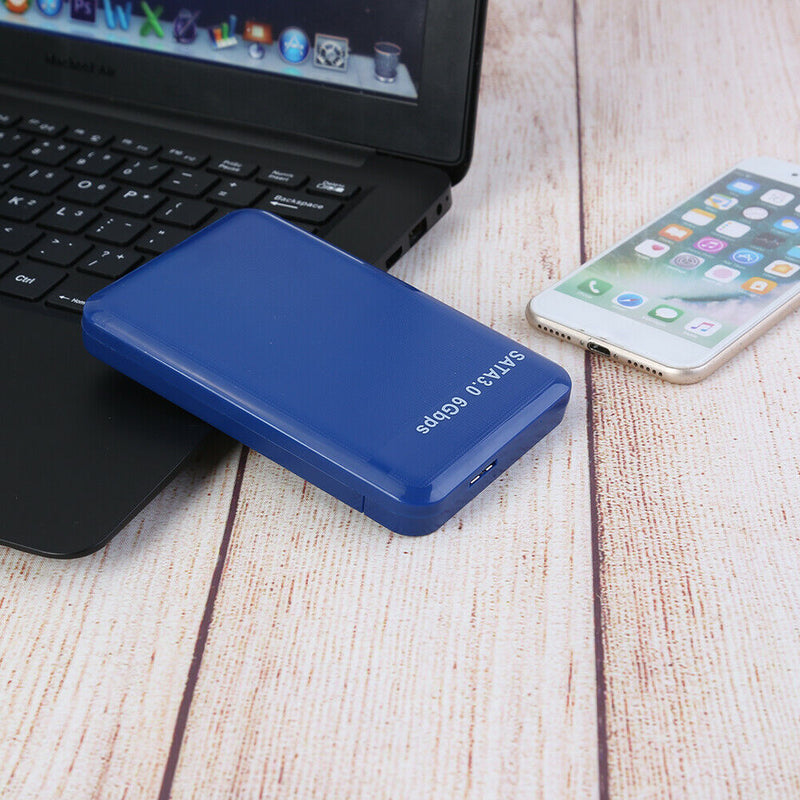 2.5 inch USB3.0 to SATA 3.0 HDD Hard Disk Drive External Case Box (Blue)