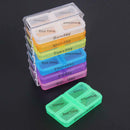 7 Day Multi Case Medicine Weekly Storage Pill Tablet Sorter Box Organiz JHO
