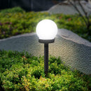 3pcs Waterproof LED Solar Round Bulb Lawn Lamps Spike Outdoor Garden Lights