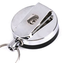 Resilience steel wire rope elastic key chain sporty retractable alarm keych seTE