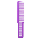 Hairdressing Carbon Anti-static Comb Wide Tooth Hair Clipper Comb (Purple) A