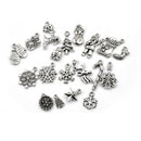 19x Tibetan Christmas Tree Snowflake Charm Pendant Diy Necklace Bracelet Craft L