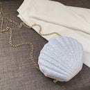 Women Girls Little Mermaid Seashell Purse Cross-Body Shoulder Bags Glitter