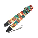 Adjustable Durable Guitar Bass Strap with PU Leather Ends National Style for