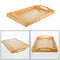 Solid Wood Flat Tea Tray Coffee Food Drink Serving Table 38*25cm Newest Useful
