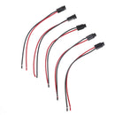 5PCS T5 Wired Dashboard Gauge LED Light Lamp Bulb Socket Holder for Auto Car LJ
