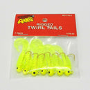 Fishing Jigs Lure Sea Bass Bait Jig Head Twirl Tails Worm Baits 7 Pcs/Lot  FT
