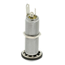 Guitar Bass Pickup Threaded Cylinder 6.35mm Jack Output Socket Chrome