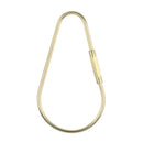 Durable Brass Screw Lock Keychain Ring Clip Tool Hook Clasp Big A shape