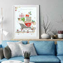 5D DIY Special Shaped Diamond Painting Sled Cross Stitch Mosaic Kits Decor