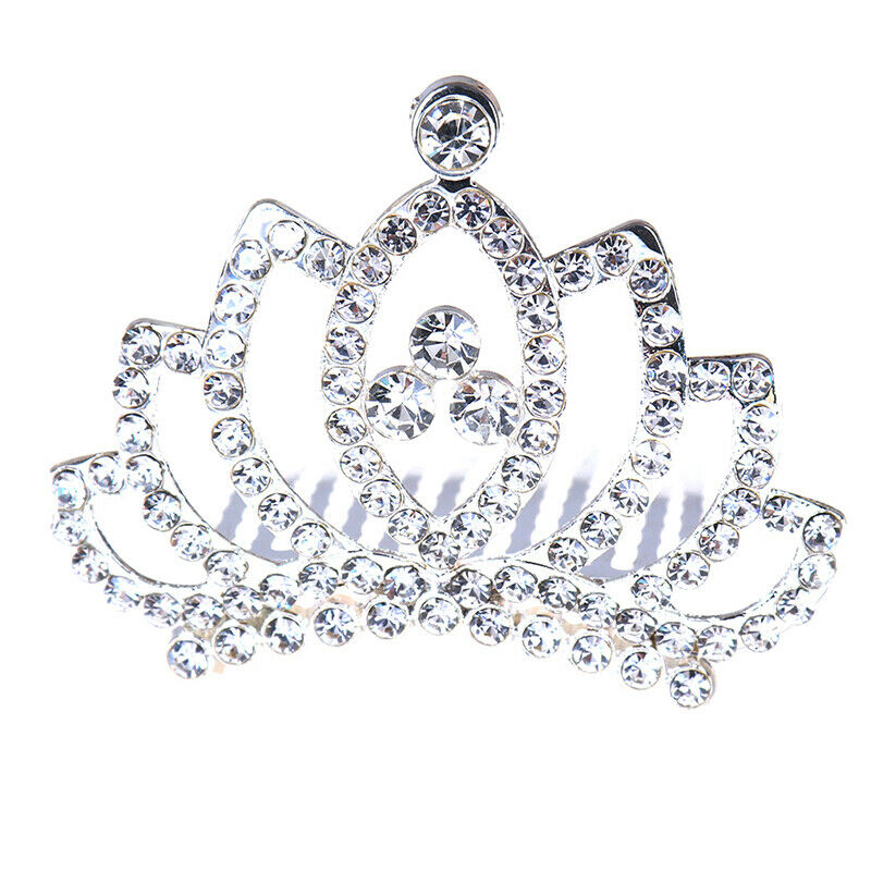 Kids Girls Princess Hair Comb Party Crown Headband Crystal Hair AccessoriJB C Gw