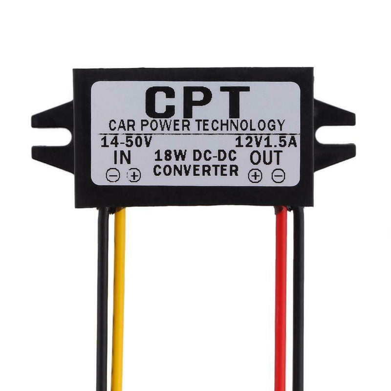 7-50V To 12V 5.5 * 2.5DC Male Converter CPT Car Power Step Down Regulator