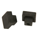 2pcs Black Square Cabinet Drawer Dresser Cupboard Bin Pull Knob Handle Decor