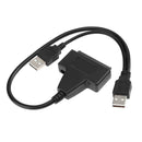 USB 2.0 to SATA 2.5/3.5'' Hard Drive Disk SSD Converter Cable Adapter for Laptop