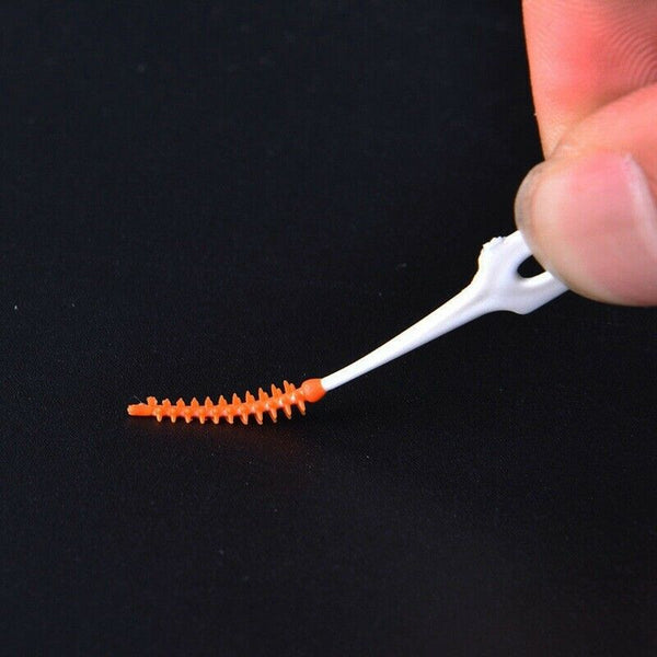 80pcs/Box Elastic massage the gums between the teeth brushing teeth brushin H7L6