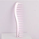 Anti-static Wide Tooth Comb Barber Heat Resistant Curly Hair Pink for Beauty