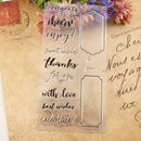 Silicone Transparent Seals Clear Stamps for DIY Scrapbooking Photo Album