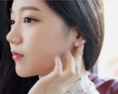 Women Girls Fashion Cute Crystal Rhinestone Elegant Snowflake Ear Studs Earrings
