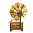 Creative Gramophone Musical Boxes Retro DIY Wood Music Box Craft Gift Decor
