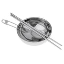 Portable Travel Set Stainless Steel Bowl Chopsticks Spoon Camping Tableware Set