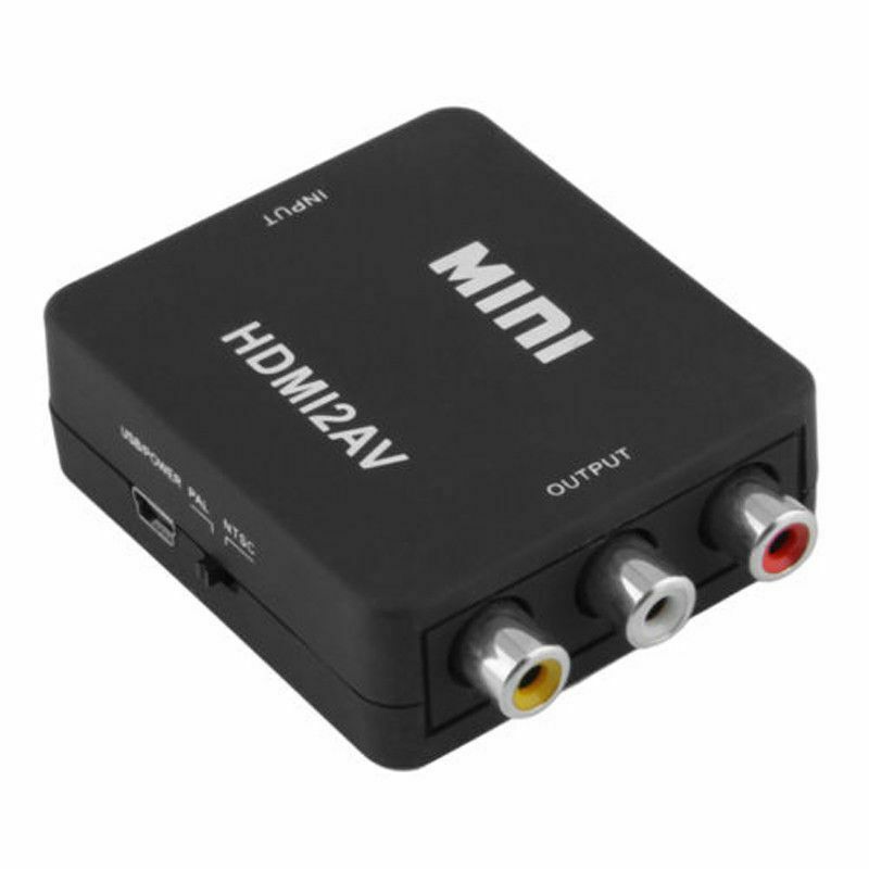 Mini 1080P HDMI Composite to RCA Audio Video AV CVBS Converter Adapter For HD B6